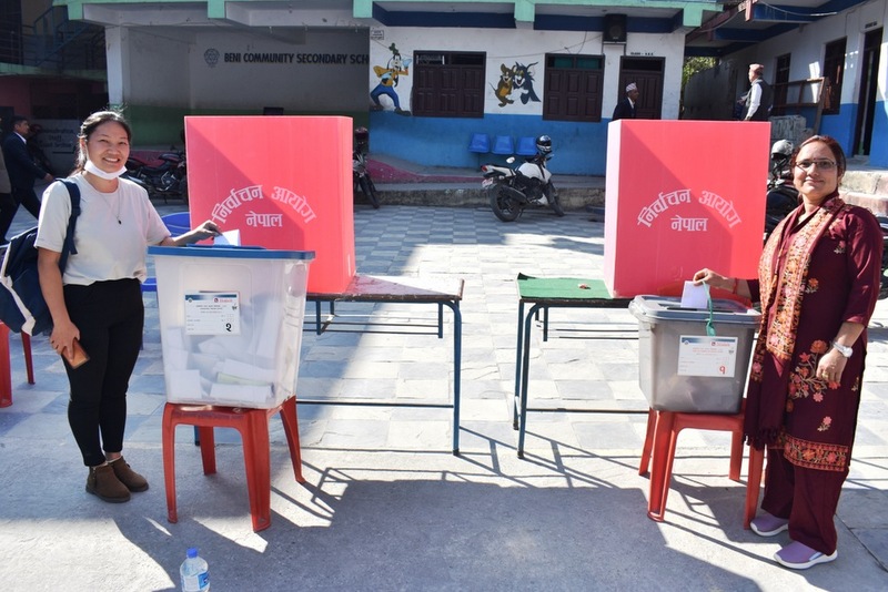 म्याग्दीमा आठ मतदान केन्द्रको जिम्मा महिलालाई