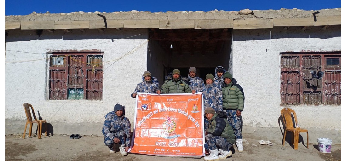 मुस्ताङमा प्रतिनिधिसभा निर्वाचनको सुरक्षा लागि नेपाली सेना र सशस्त्र प्रहरीको बेस स्थापना