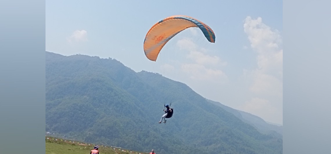 पोखरामा अन्तर्राष्ट्रिय प्याराग्लाइडिङ प्रतियोगिता जारी, आज तेस्रो र चौथो राउण्ड उडान