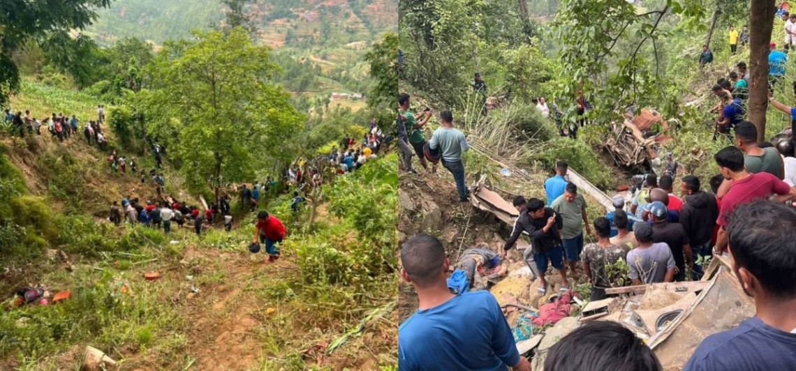 काभ्रे बस दुर्घटनामा ज्यान गुमाएका आठै जनाको पहिचान खुल्यो, रोशी गाउँ शोकमा डुब्यो