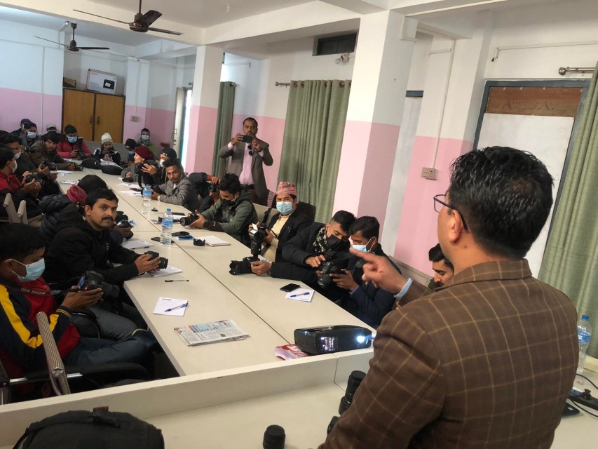 पत्रकारको व्यावसायिक क्षमता अभिबृद्धिमा फोटो पत्रकारिता प्रशिक्षण उत्कृष्ट सावित