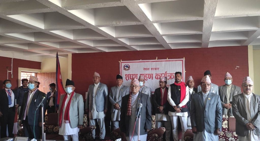 लुम्बिनीका ७ मन्त्रीले लिए शपथ