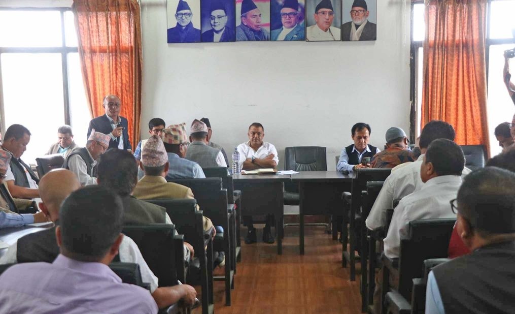 काठमाडौंमा सुरु भयो कांग्रेस जिल्ला सभापतिहरुको भेला