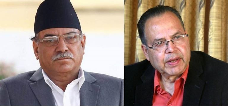 प्रचण्ड र खनालबीच बालुवाटारमा भेट
