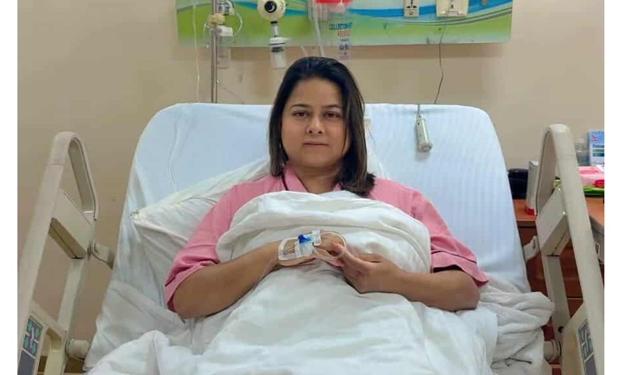 नागरिक उन्मुक्ति पार्टीकी अध्यक्ष श्रेष्ठ अस्पताल भर्ना