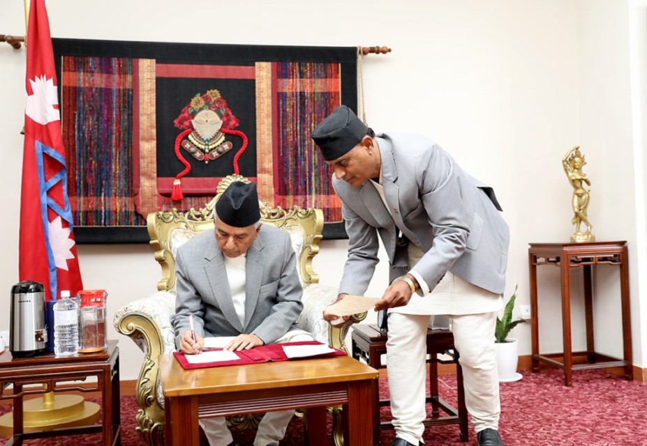 राष्ट्रपतिद्वारा पाँच देशमा गैरआवासीय राजदूत नियुक्त