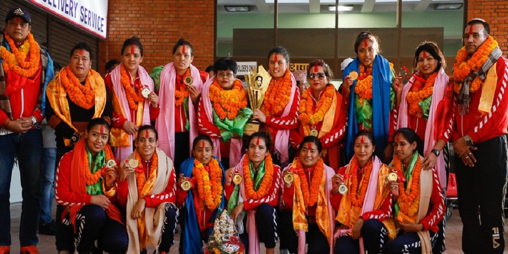 महिला भलिबल टोलीलाई प्रधानमन्त्रीले सम्मान गर्ने