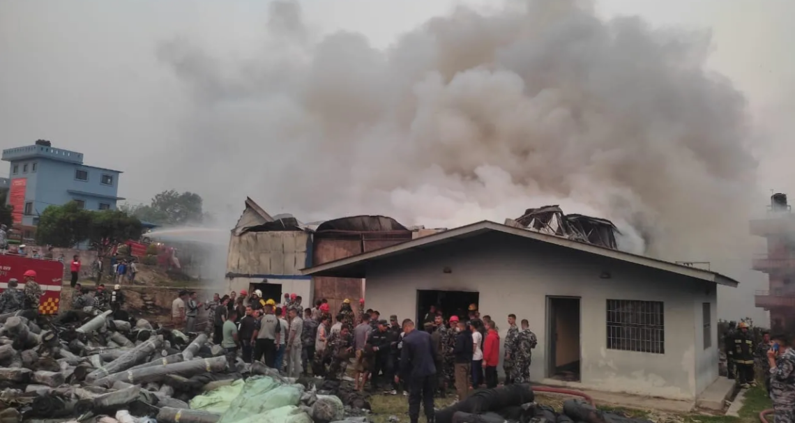 सतुङ्गलस्थित सशस्त्र प्रहरीको गोदाममा आगलागी