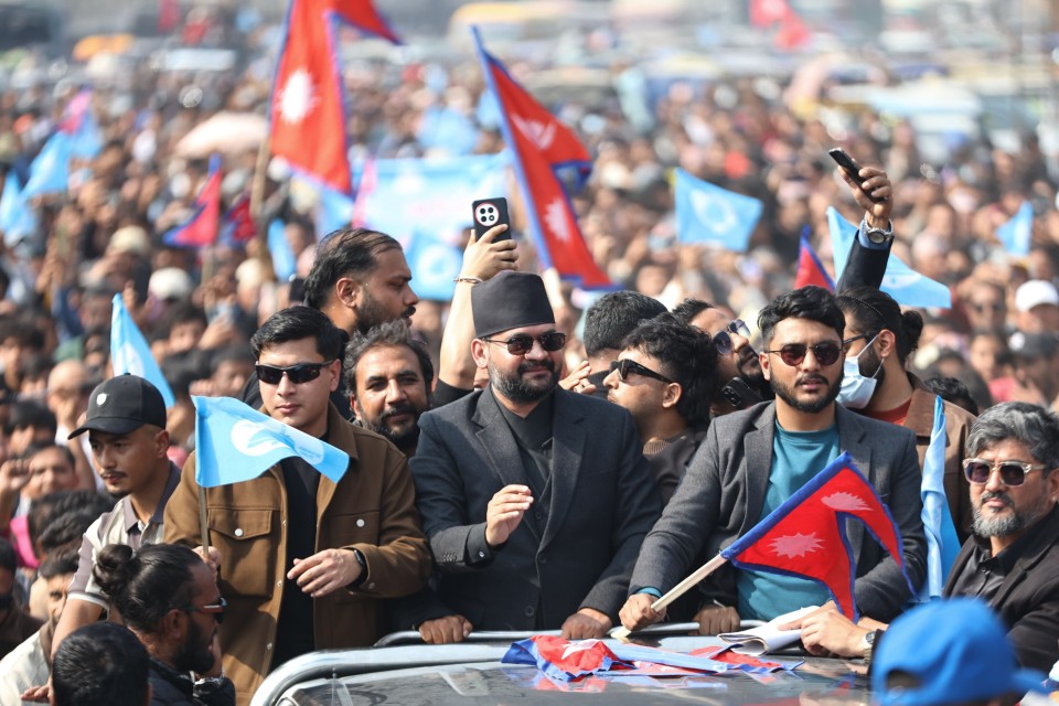 झापाको चुनावी अभियान सकेर काठमाडौँ फर्किए बालेन