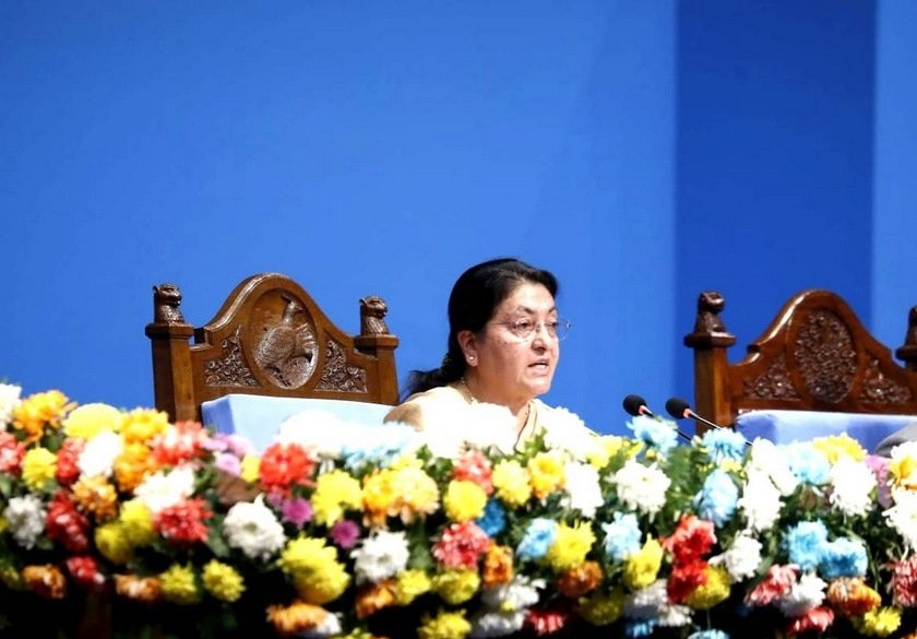 राष्ट्रपति निवासमा आज नवनिर्वाचित सांसदहरूको सम्मानमा चियापान