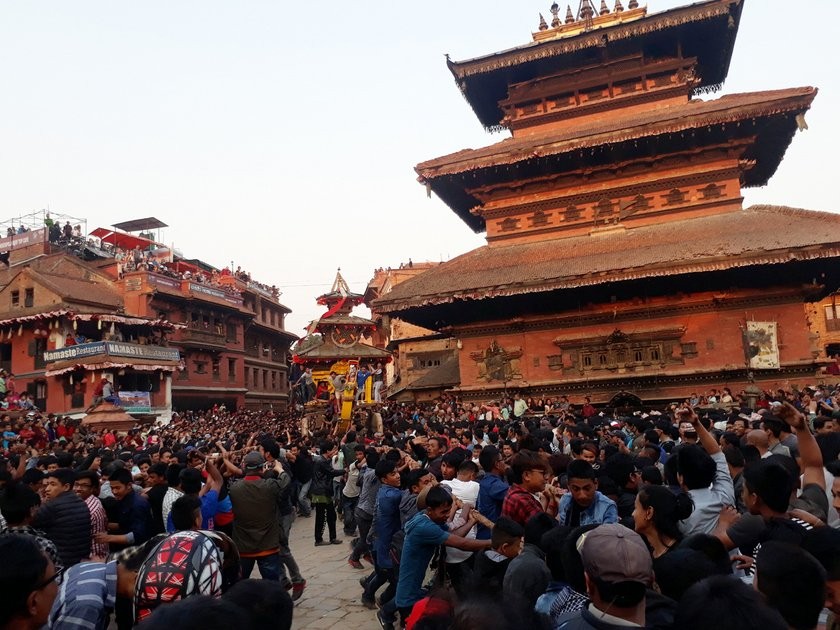 मध्यपुर थिमिमा बिस्केट जात्रामा चार दिन बिदा