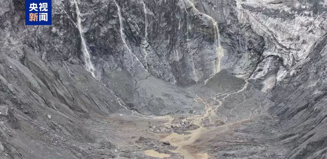 चिनियाँ जलस्रोत मन्त्रालयको चेतावनी : छोचेन खोलाको हिमचट्टान अझै भत्किन सक्छ