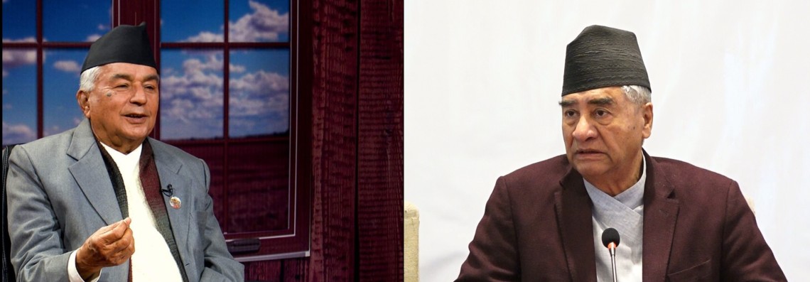 कांग्रेस सभापति देउवा राष्ट्रपति पौडेलसँग भेट्न शीतल निवासमा