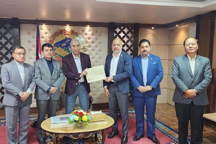 उद्यमी–व्यवसायी र प्रधानमन्त्री देउवाबिच भेटवार्ता