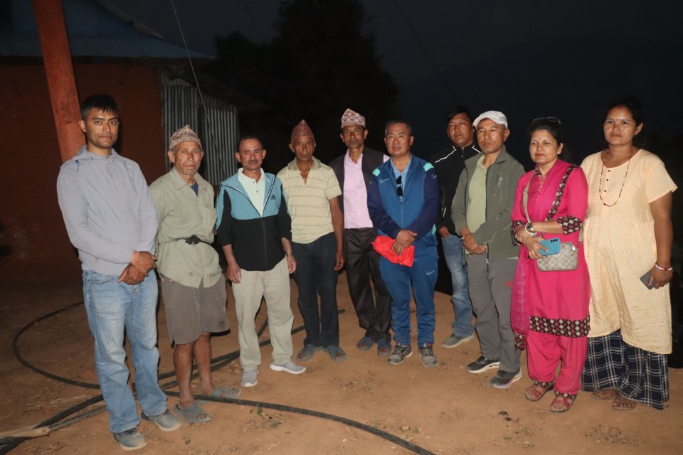 अग्निपीडित परिवारलाई नगद हस्तान्तरण