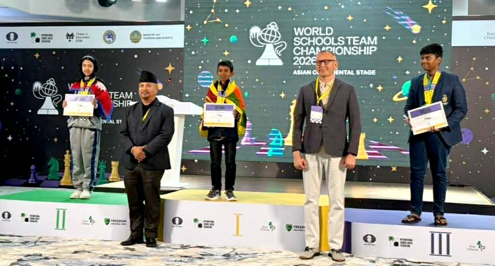 निहाना श्रेष्ठलाई अन्तर्राष्ट्रिय चेसमा रजत पदक