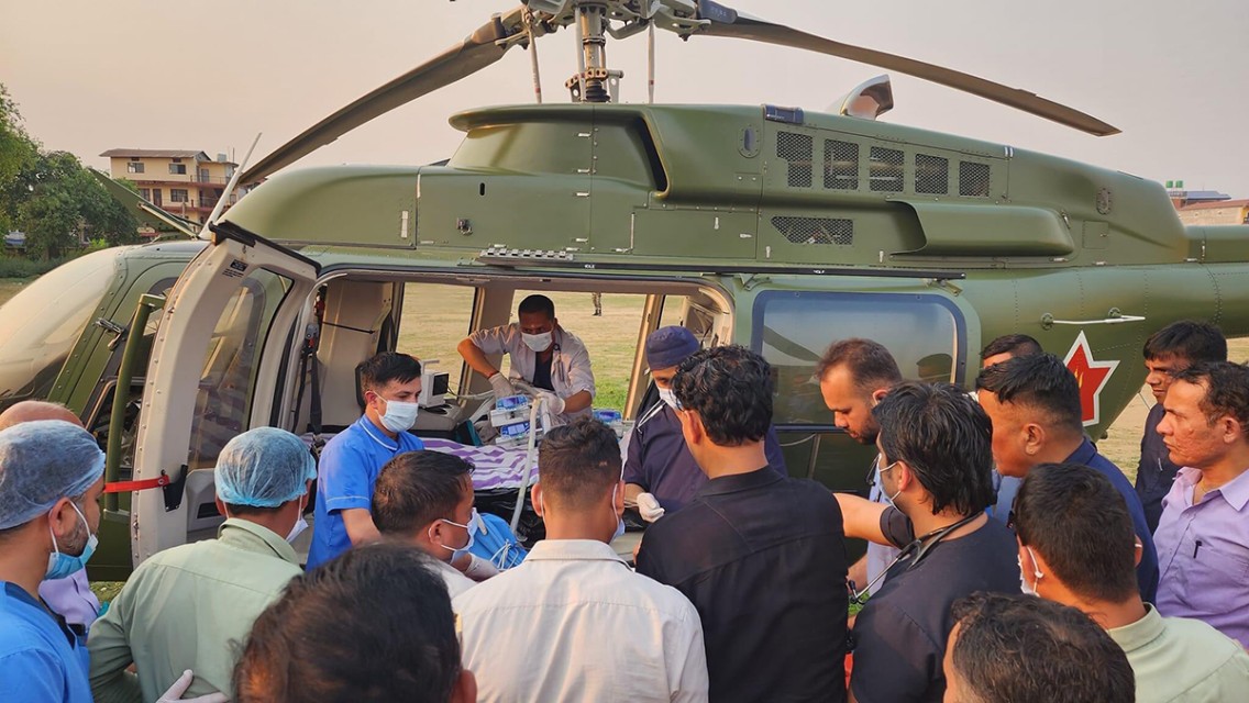 रवि लामिछानेका चालक थापालाई हेलिकप्टरबाट काठमाडौं ल्याइयो