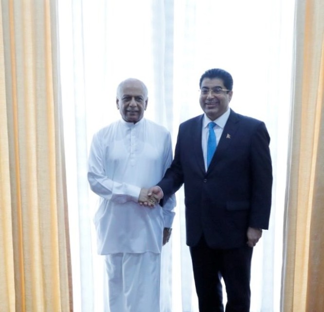 सांसद ढकालद्वारा श्रीलंकाका प्रधानमन्त्री, सभामुखसँग शिष्टाचार भेटवार्ता
