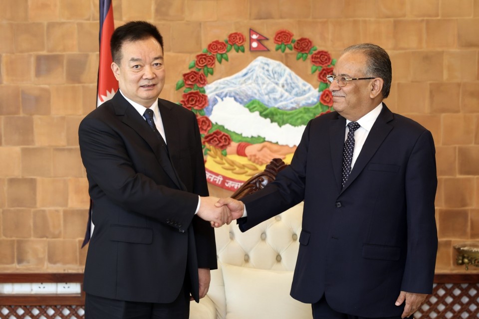 प्रधानमन्त्रीसँग चिनियाँ प्रतिनिधिमण्डलको शिष्टाचार भेटवार्ता