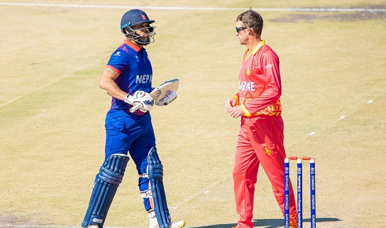 विश्व कप छनाेट : नेपाल जिम्बावेसँग ८ विकेटले पराजित