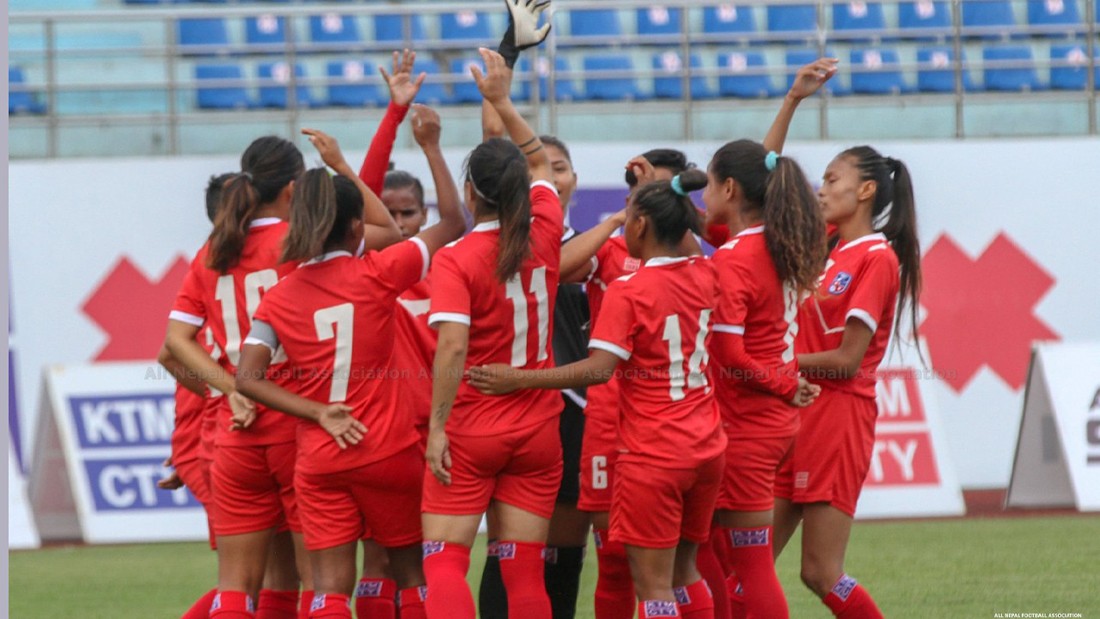 नेपाली महिला टोलीले भारतमा चारदेशीय फुटबल खेल्ने पक्का