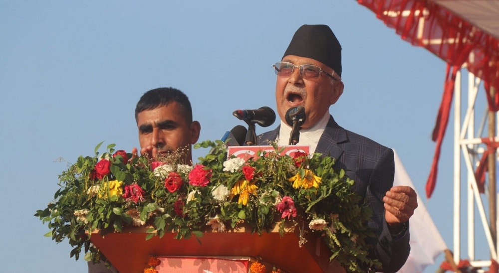 प्रचण्डले झुट बोलिरहेका छन्, एसपीपी हामीले अस्वीकार गरेका थियौँ : केपी ओली
