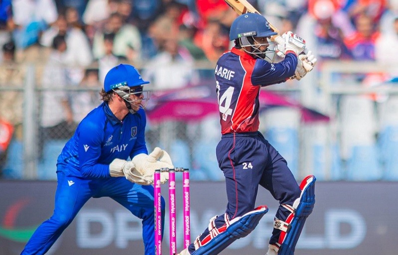 इटालीविरुद्ध नेपाल १२३ रनमै समेटियो