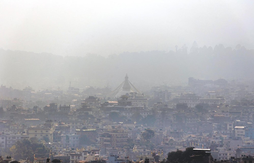 काठमाडौंको वायु प्रदूषण ‘निकै अस्वस्थ’ तहमा, नागरिकलाई सतर्क रहन आग्रह