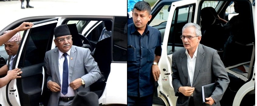 सिंहदरबारमा प्रचण्ड र बाबुरामबीच भेटवार्ता