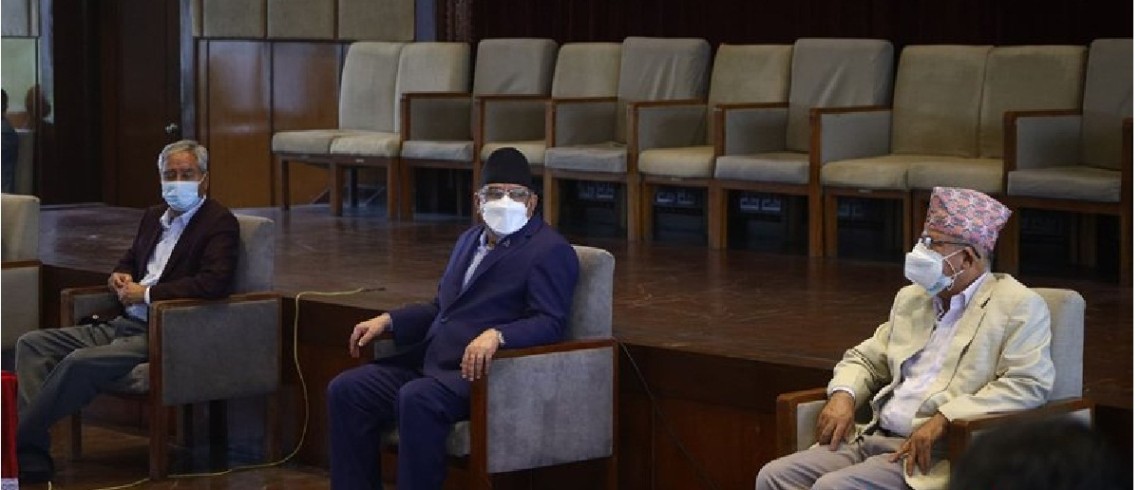 सिट बाँडफाँटबारे छलफल गर्न गठबन्धनका शीर्ष नेताको बैठक जारी 