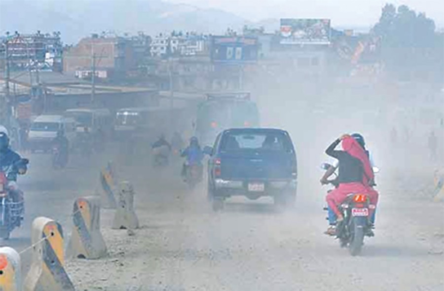 काठमाडौँमा प्रदूषण बढ्यो, मास्क लगाउन आग्रह 