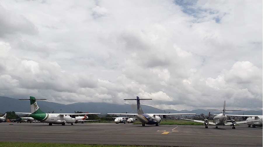 खराब मौसमका कारण आन्तरिक उडान प्रभावित