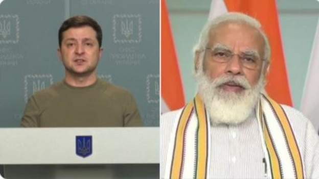 भारतीय प्रधानमन्त्री मोदी र युक्रेनका राष्ट्रपतिबीच टेलिफोन बार्ता 