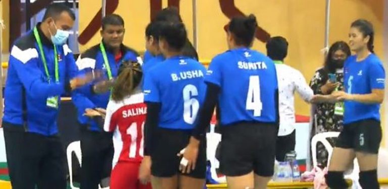 एसियन सेन्ट्रल जोन भलिबल : नेपाली महिला टोलीको लगातार दोस्रो जित