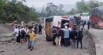नवलपुरको ज्यामिरेमा बस-ट्रक ठोक्किँदा १३ यात्रु घाइते