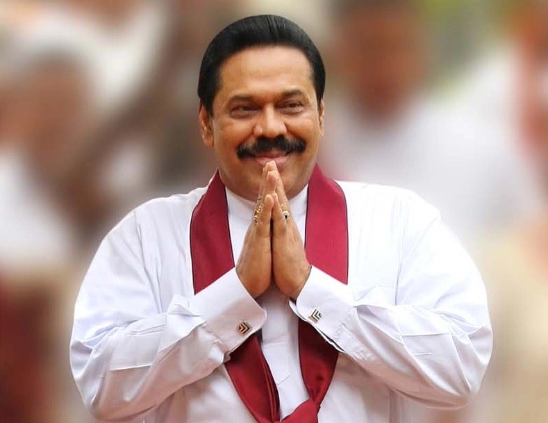 श्रीलङ्काकाका प्रधानमन्त्री राजापाक्षे आज पदबाट राजीनामा दिँदै