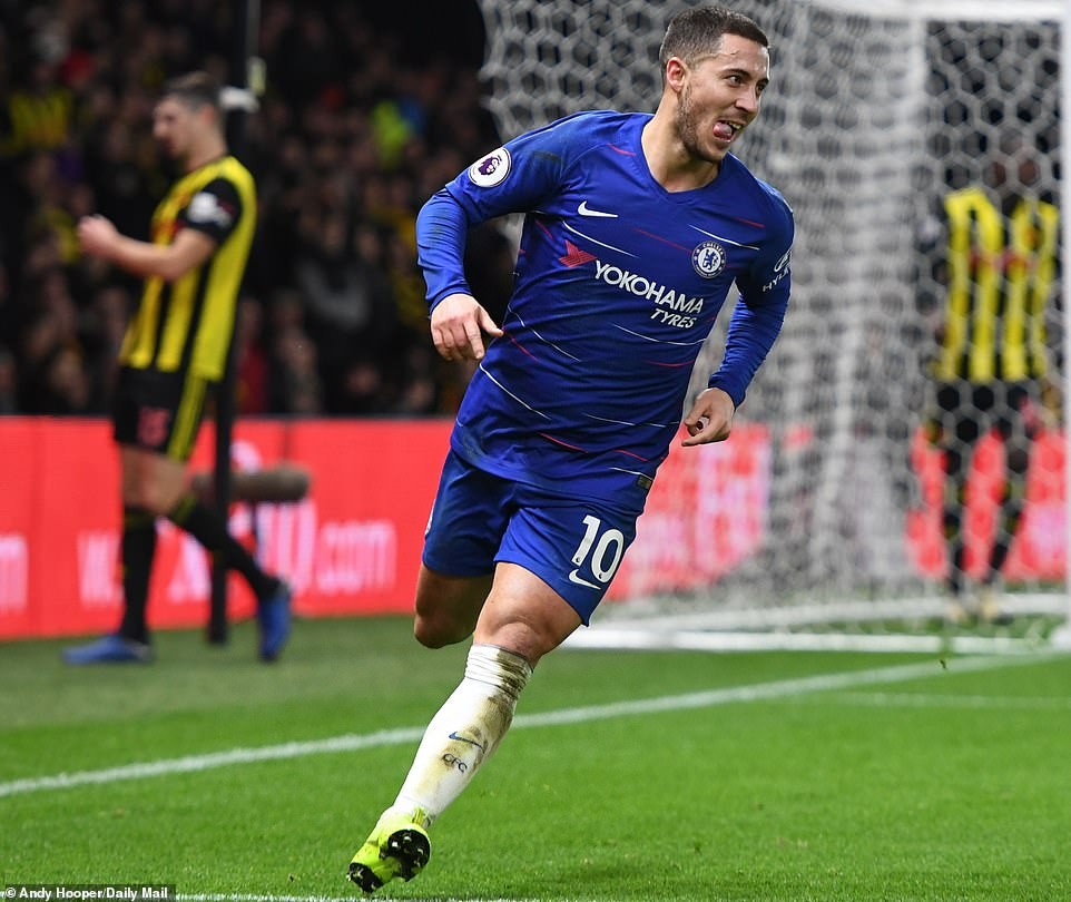 चेल्सी जितमा हजार्डको प्रभाव