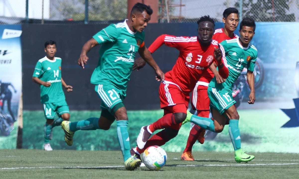 ए डिभिजन लिगमा आर्मी र थ्री स्टारको शीर्ष तीन भित्र पर्ने  लक्ष्य