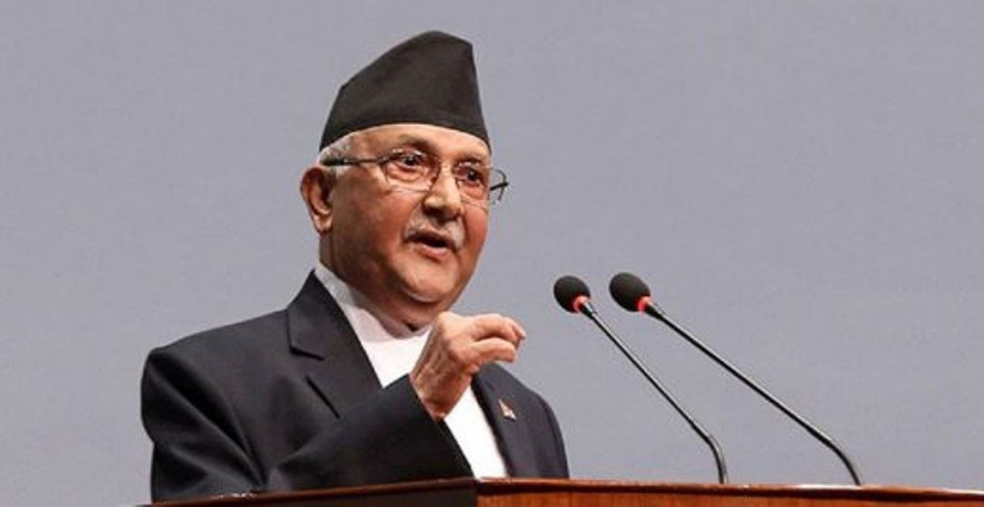 लिम्पियाधुरासहितको नेपालको नक्सा जारी गर्ने प्रधानमन्त्री ओलीको प्रतिबद्धता