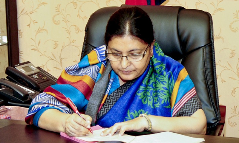 राष्ट्रपति भण्डारीद्वारा तीन अध्यादेश जारी