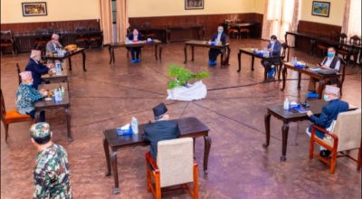 नेकपा सचिवालय बैठक सुरु, दुवै अध्यक्षको प्रतिवेदनमाथि छलफल