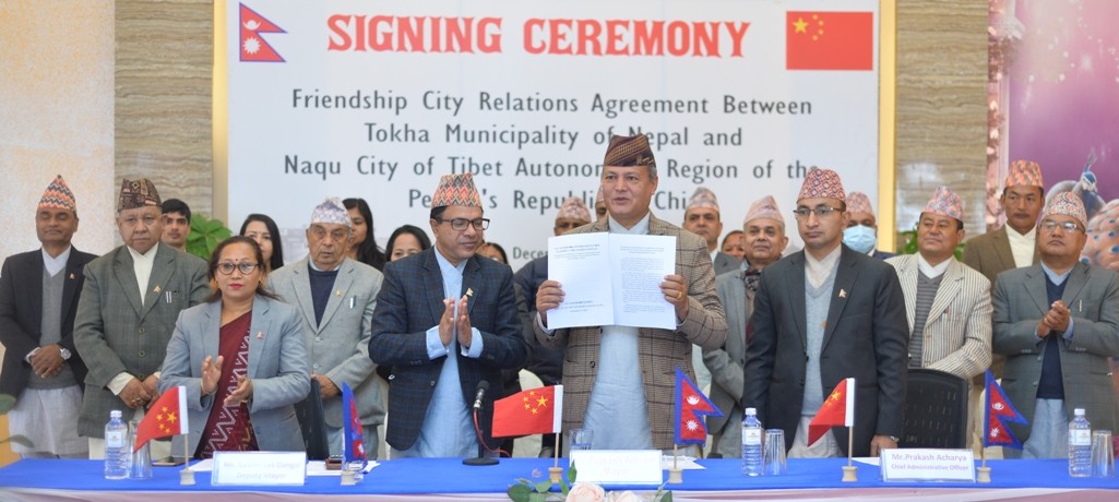नेपाल—चीनबीच परापूर्व कालदेखि नै घनिष्ठ सम्बन्ध छ : नगरप्रमुख अधिकारी
