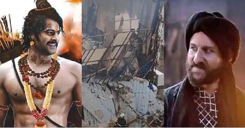 आदिपुरुषको सेटमा आगलागी