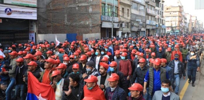 ओली समूहले पनि आज काठमाडौंमा जनप्रदर्शन गर्दै