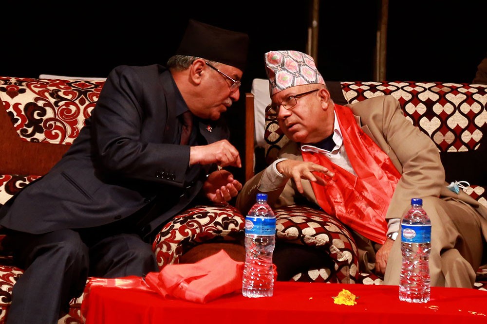 तेस्रो चरणको आन्दोलन घोषणा गर्दै दाहाल–नेपाल