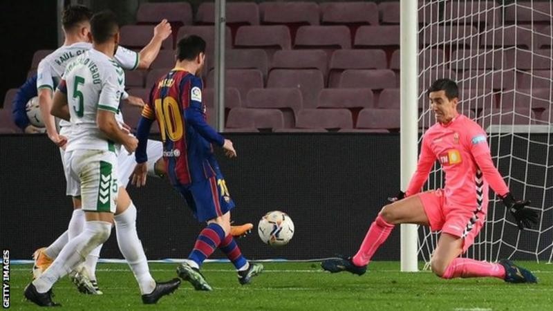 मेस्सीको उत्कृष्ट प्रदर्शनमा बार्सिलोना विजयी