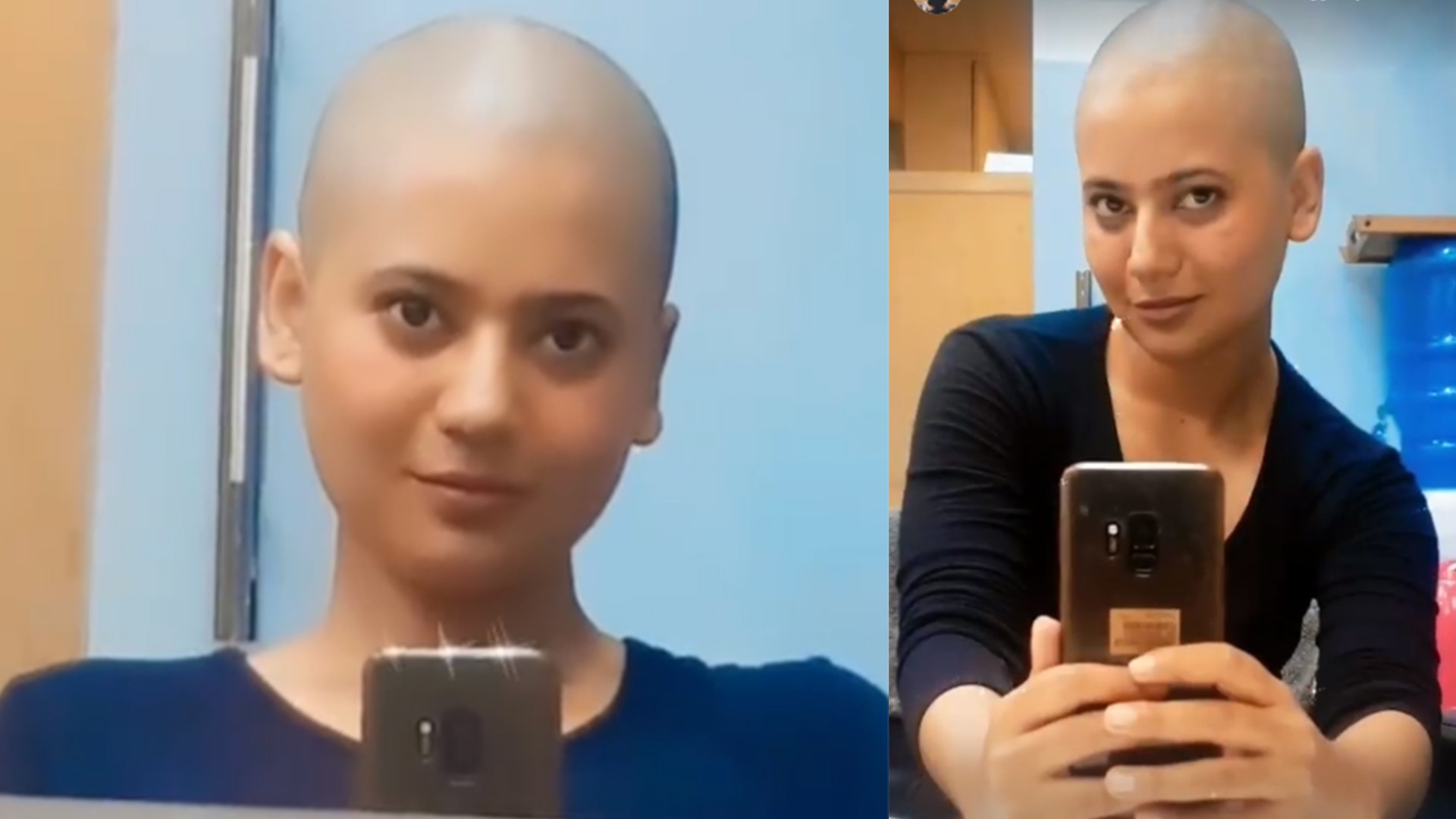 सामाजिक सञ्जालमा नायिका केकीका केश मुण्डन गरेका तस्बिरहरु भाइरल