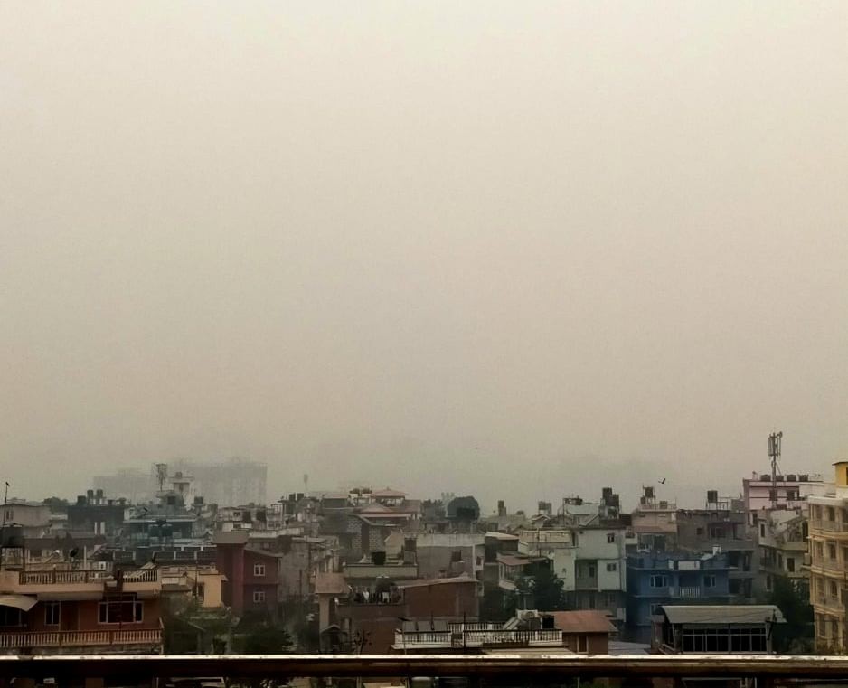 काठमाण्डौको वायु प्रदूषणको अवस्था विश्वकै सबैभन्दा उच्च