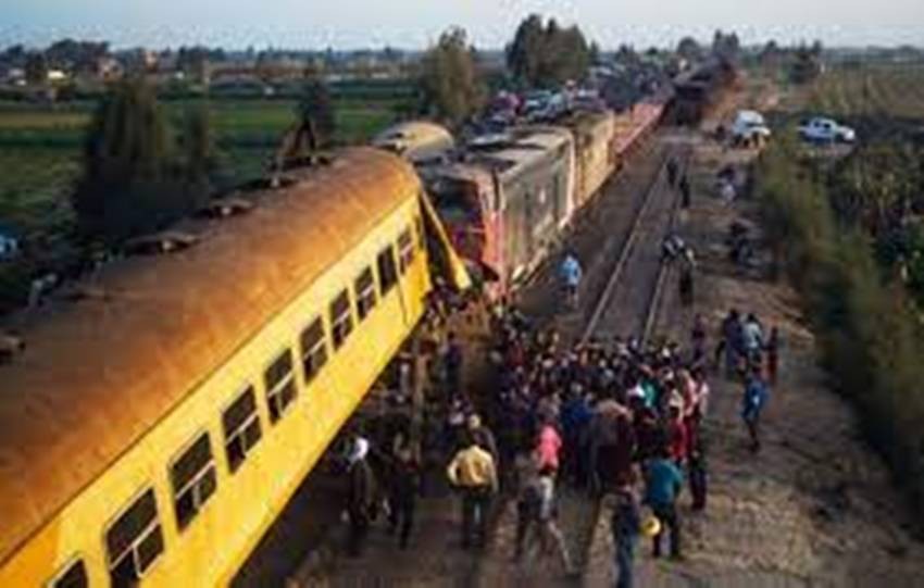 इजिप्टमा रेल दुर्घटना हुँदा कम्तीमा ११ जनाको मृत्यु