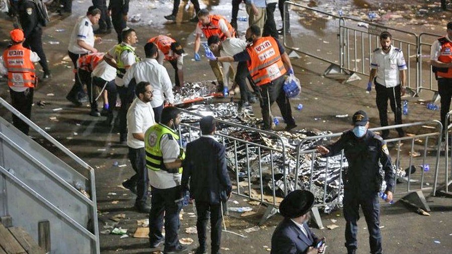 इजरायलमा भागदौड मच्चिंदा ३८ जनाको मृत्यु